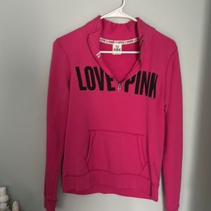 3 quarter zip up hoodie